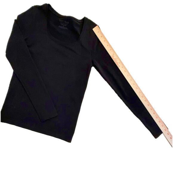 WHBM Black Long Sleeve Essential Seamless Tee Size Small π€β¨π€ - Picture 7 of 7